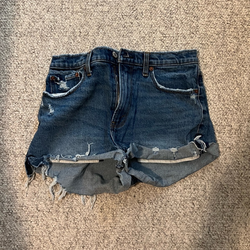 Abercrombie high-rise Mom shorts